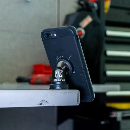 Mob Armor MobNetic Maxx - USA Assembled Magnetic Phone Holder for Car, Magnetic Car Phone Mount, 90-Degree Tilt, 360-Degree Rotation, Aluminum Metal, Compatible with iPhone & Android - Gunmetal - color: Gunmetal