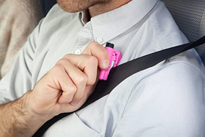 RESQME The Original Emergency Keychain Car Escape Tool, 2-in-1 Seatbelt Cutter and Window Breaker, Made in USA, Family Pack of 3 - Blue, Pink, Yellow -Compact Emergency Hammer - color: Blue, Pink, Yellow