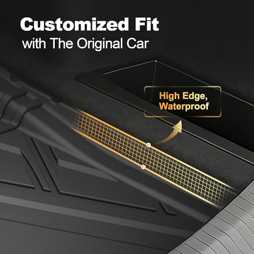 Cargo Liner Compatible with Cadillac CT5 CT5-V 2020-2025 2026 Weather-Resistant Trunk Mats for Cars with Raised Lip Non-Slip Car Rear Trunk Mat Tray Pad Boot - style: 4) for Cadillac CT5 2020-2026 Cargo Liner