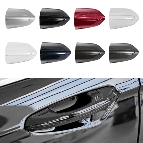 Car Front Left Exterior Door Handle Lock Cover fits for Ford Fusion 2013 2014 2015 2016 2017 2018 2019 2020 DS7Z 54218A15-DC Door Handle Lock Bezel Cover Cap Phantom Grey - color: Phantom Grey, size: Without electroplating