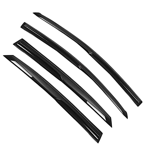 labwork Black 4 Pieces Window Visors Shade Sun Rain Wind Guards Outside Replacement for Sentra 2013-2019