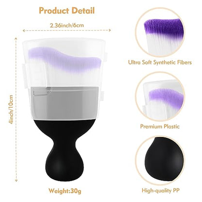 Car Interior Cleaning Brush Car Duster Interior with Ultra Soft Bristles Auto Detailing Brushes Dusting Car Accessories for Dashboard, AC Vents, Leather, Scratch-Free (2Pack_Purple) - size: 2Pack_Purple