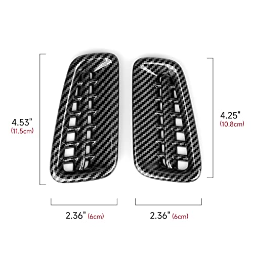 Car Air Outlet Vent Cover Trim Decals for 2022 2023 2024 2025 Honda Civic 11th Gen Accessories ABS Carbon Fiber Interior Stickers - color: Air Vent Trim