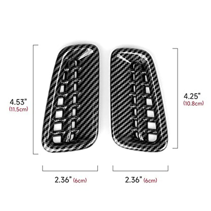 Car Air Outlet Vent Cover Trim Decals for 2022 2023 2024 2025 Honda Civic 11th Gen Accessories ABS Carbon Fiber Interior Stickers - color: Air Vent Trim