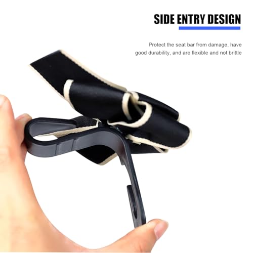 Mandark 2PCS Car Seat Hooks - Cute Bow Vehicle Hooks for Purses & Bags, Universal for SUV, Sedan, Truck (Black/Polka Dot) - color: Black/Polka Dot