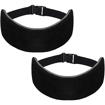 JenPen 2 Sets Headrest Travel Pillow Neck Pillow for Airplane Travel Functional Head Straps Neck Brace for Sleeping on Airplane Car(Black) - color: Black