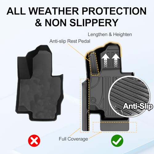 Floor Mats and Cargo Liner Compatible with 2020-2026 Mercedes Benz GLE 350 GLE 450 AMG GLE 53/43 / 63 S (5 Seats, Not for Coupe) : AOMSAZTO Custom Fit All Weather Car Mat Trunk Liner - 1st & 2nd Row - style: 3) for Mercedes Benz GLE | 2020-2026 | Floor+Ca
