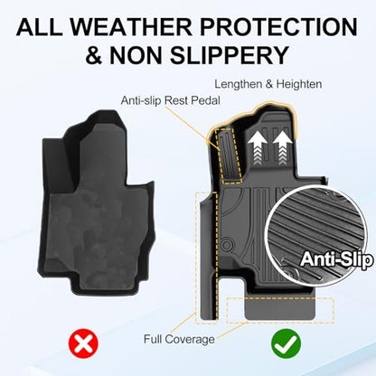 Floor Mats and Cargo Liner Compatible with 2020-2026 Mercedes Benz GLE 350 GLE 450 AMG GLE 53/43 / 63 S (5 Seats, Not for Coupe) : AOMSAZTO Custom Fit All Weather Car Mat Trunk Liner - 1st & 2nd Row - style: 3) for Mercedes Benz GLE | 2020-2026 | Floor+Ca
