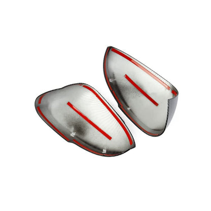 Carbon Fiber Side Rearview Mirror Guard Cover Trim Accessories For Mitsubishi Outlander 2022-2026/Nissan Rogue 2021-2026