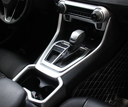 ERIDANUS Auto Accessories Fit for RAV4 2024 2023 2022 2021 2020 2019 Dashboard Ac Switch Panel Button Cover Frame Trim (Matte Silver) ABS 1 PC - color: Matte Silver