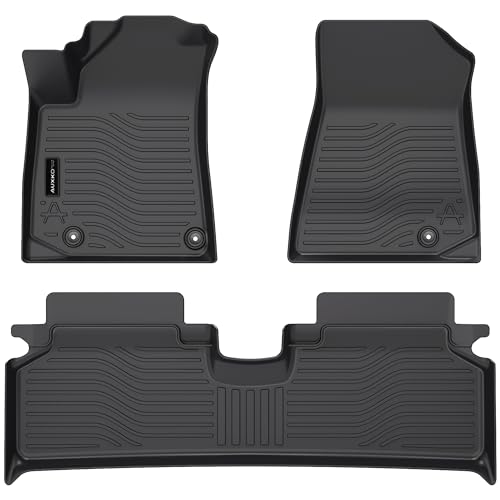 All Weather Floor Mats Fit for Kia NIRO EV(Not PHEV) 2023 2024 2025 TPE Rubber Liners Set NIRO EV Accessories All Season Guard Odorless Anti-Slip Floor Mats - size: niro ev|2023-2026|floor mats
