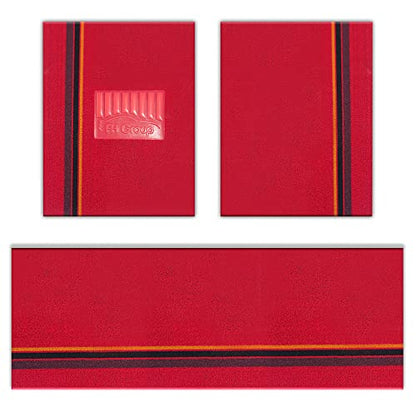 FH Group Car Floor Mats - DIY Ultra Waterproof Trimmable Non-Slip Vinyl Floor Mats, Red - color: RED
