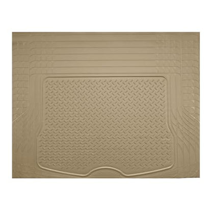 PIC AUTO Trunk Cargo Liner, Heavy Duty Rubber Floor Mats, Trimmable to Fit for Car, SUV, Van, and Trucks – All-Weather, Anti-Slip Backing, Easy to Clean, Durable and Long-Lasting (Large,Beige) - color: Beige