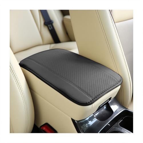 Car Center Console Cover, Fiber Leather Anti-Scratch Vehicle Armrest Storage Box Cushion Protector, Comfortable Auto Interior Arm Rest Seat Box Mat Pad, Universal for Vehicles (Gray) - color: Gray