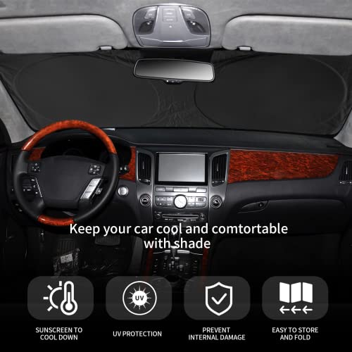 Sun Shade for BMW 3 Series 2019-2025 Windshield Sunshade- Front Window Shade for BMW 330i, 328i, 335i, 320i, 325i F30 F31Sun Visor Protector Blocks UV Rays Heat Sun Shield Accessories - size: for BMW 3 Series 2019-2025