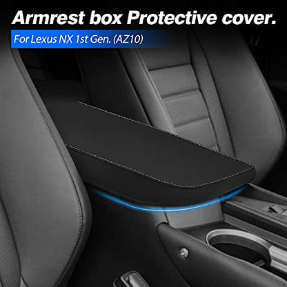 Autorder Center Console Cover for 2015-2020 2021 Lexus NX NX300h/NX300/NX200t Accessories Armrest Cover Anti-Scratch Middle Console Pad Leather Armrest Protector - size: 2015-2021 Lexus NX