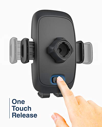ENCASED Car Phone Holder for All Motorola and LG Smartphone Models, Ultra Grip Windshield + Dash Vehicle Cellphone Mount (Black)
