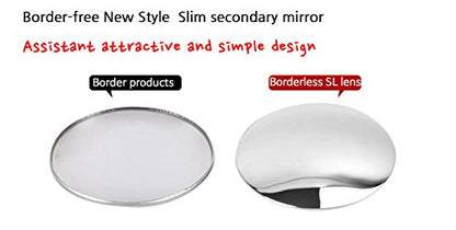 Puzzle Sl Lenze 2inch 2pcs Circle Mirror Blind Spot Rear Side View Rearview for Car Truck Accessories 50.8mm 2" 2pice Set