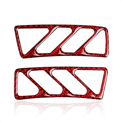 Car Side Vent Outlet Sticker Carbon Fiber Decla Interior Trim Accessories for Chevrolet Camaro 2010 2011 2012 2013 2014 2015 - color: Side Vent Outlet