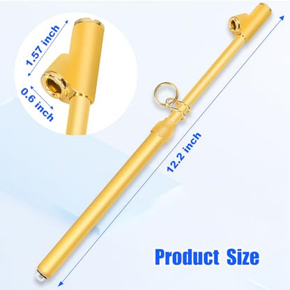 10-Pack Dual Head Tire Pressure Gauge – Heavy Duty 10-150 PSI Air Pressure Gauge with Stainless Steel Body, Metal Nozzle & Durable Plated Brass – for Cars, Trucks, Bikes, RVs (Gold) - color: Gold, size: 10P