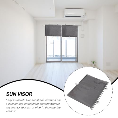 PATKAW (1 Pcs) Window Blinds, Blackout Shades No Drill, Suction Cup Temporary Roller Blind, Light Blocking Window Cover for Bedroom, Office, Nursery, Home Privacy, Travel, Rv and Car - size: Size 3