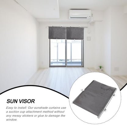 PATKAW (1 Pcs) Window Blinds, Blackout Shades No Drill, Suction Cup Temporary Roller Blind, Light Blocking Window Cover for Bedroom, Office, Nursery, Home Privacy, Travel, Rv and Car - size: Size 3