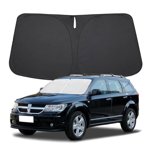 Windshield Sun Shade for Dodge Journey 2009-2020 Front Window Shade Sun Visor Protector Dodge Journey Accessories Foldable Sunshade 240T Reflective Polyester Blocks UV Rays Keep Your Car Cooler - size: for Dodge Journey 2009-2020