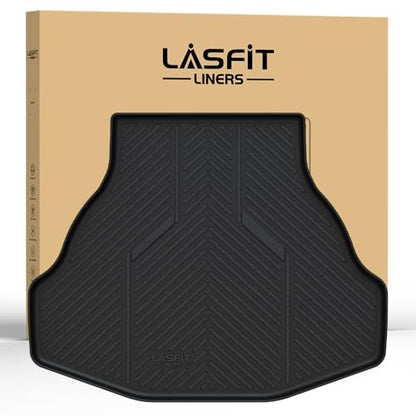 LASFIT Trunk Mat for Honda Accord 2017 2016 2015 2014 2013 Sedan Only, All Weather Custom Fit TPE Cargo Mat Trunk Tray Cargo Tray, Black (Not for Coupe & Hybrid) - style: 3）For Honda Accord | 2013-2017 | Trunk Mat