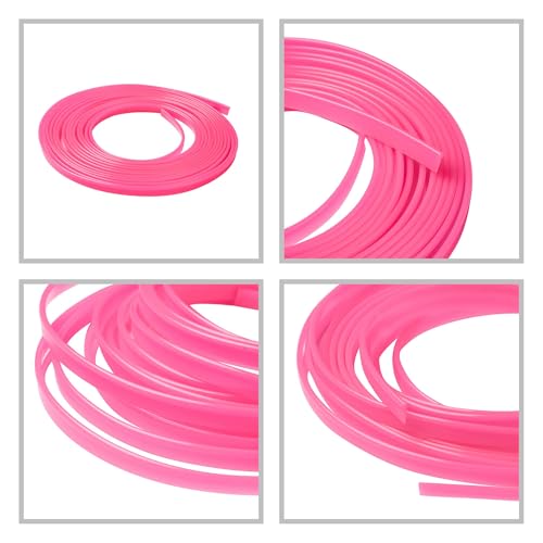 5M Flexible Trim for DIY Automobile Car Interior Exterior Moulding Trim Decorative Line Strip (Pink)