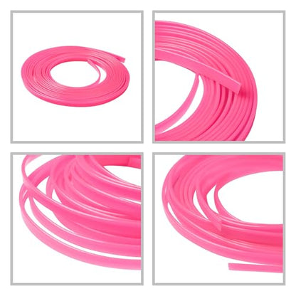 5M Flexible Trim for DIY Automobile Car Interior Exterior Moulding Trim Decorative Line Strip (Pink)