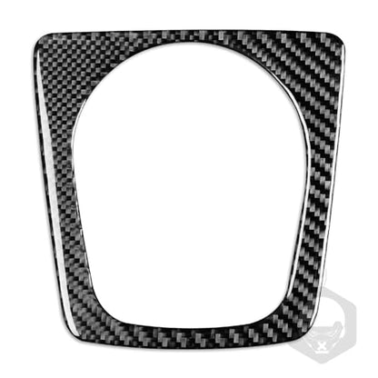 Real Carbon Fiber Center Control Water Cup Holder Frame Decal Accessories Interior Trim Sticker Cover Compatible with Benz CLA C117 2014-2018 GLA X156 2015-2019 Black - color: Center Control Water Cup Holder Frame