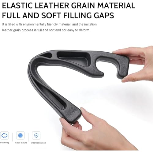 2 pcs Car Seat Gap Filler Organizer, Universal Fit Soft Foam Car Seat Gap Plug to Fill The Gap Between Seat and Console, Car Seat Crevice Blocker Stop Things, Fit For Car SUV Truck.