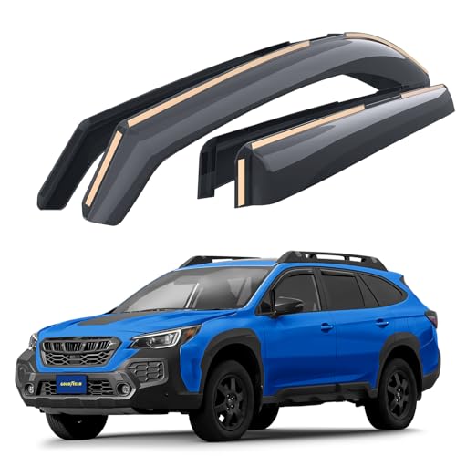 Goodyear Shatterproof in-Channel Window Deflectors for Subaru Outback 2020-2025, Rain Guards, Window Visors for Cars, Vent Deflector, Car Accessories, 4 pcs. - GY008142 - color: For Outback 20-25