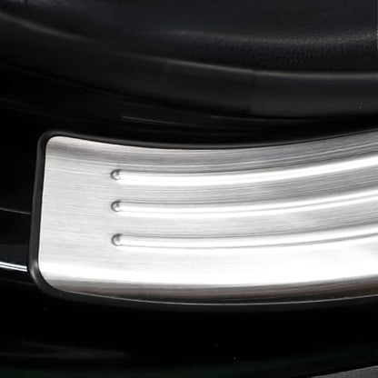 4 PCS Stainless Steel Chrome Silver Door Sill Protector Trims for Toyota RAV4 2019-2022 2023 2024,Outside Door Sill Scuff Plate Guard Cover Trim Door Sill Decorative Decals