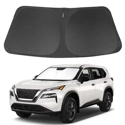 Windshield Sun Shade Fit for 2021 2022 2023 2024 2025 2026 Nissan Rogue 3rd Gen.Accessories(Not for Rogue Sport) Foldable Sunshade Shield Protector - size: Fit Nissan Rogue 3rd Gen.2021-2026