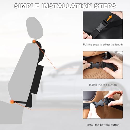 2PCS Car Backseat Organizer, Oxford Car Back Seat Protecter Kick Mat with Touch Screen Tablet Holder, Waterproof Automotive Seatback Storage Bag with Multi Functional Pockets (Regular Style) - color: Regular Style