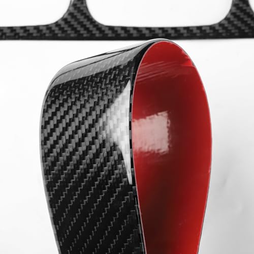 NVCNX Carbon Fiber Accessories for Mercedes Benz GLE 350 450 450e 580 53 63 S AMG/GLS 450 580 63 AMG 2020 2021 2022 2023 2024 2025 2026 Dash Panel Cover Interior Trim Thick Overlay Sticker Decal 9PCs - color: Dash Panel Trim