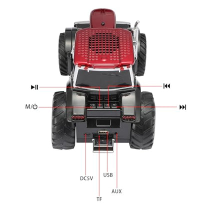 WSTER Car Model Bluetooth Replica Speakers Collection – Portable Wireless Speakers with HD Sound, LED Party Lights, FM Radio, TWS Stereo, Built-in Mic, Awesome Gifts for Friends (WS-560)
