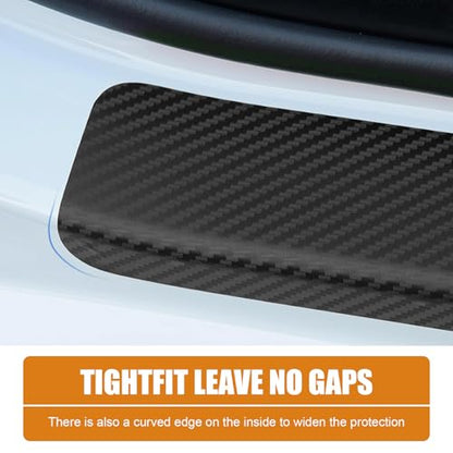 4 PCS Car Door Sill Protector, Anti-Scratch PVC Sill Protection Sticker, Anti-Impact Scuff-Resistant Auto Threshold Cover Strips, Universal for Most Cars, SUV, Truck (Black)