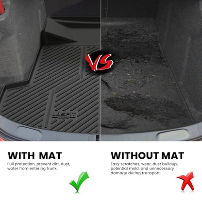 LASFIT Trunk Mat for Chevrolet Chevy Impala 2014-2020 (Not Fit Equipped with The Auto Stop/Start System), All Weather TPE Custom Fit Cargo Mat Trunk Liner for Chevy Impala Accessories, Black - size: Cargo Liner for Chevrolet Impala 2014-2020