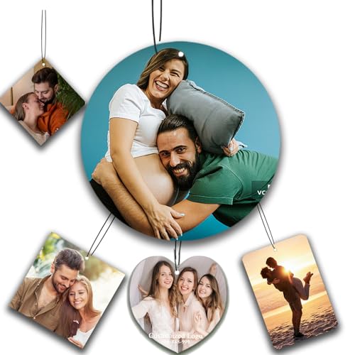 10-100Pcs Custom Logo Car Air Fresheners Bulk – Wholesale Personalized Double-Sided Air Fresheners with Photo Text Logo, Unique Gift for Car Owners (Round) - color: Round