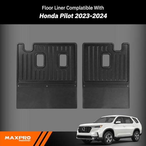 Maxpro Seat Back Liners Compatible with Honda Pilot 2023-2024. Heavy Duty All Weather Car Accessories Custom Fit Car Floor Mats - size: Seat Back Liners (6th Row)