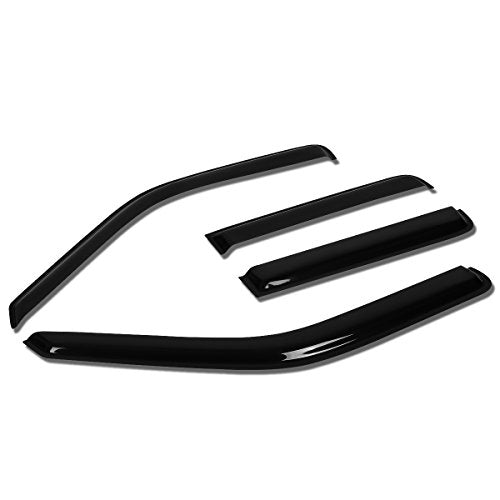 Auto Dynasty 4Pcs Tape-On Window Visor Rain Guard Compatible with 1993-1998 VW Golf Jetta 4-Door, Rain Shields Vent Shade Wind Deflector, Acrylic - size: 93-98 Volkswagen Golf 4-Door / Jetta 4-Door