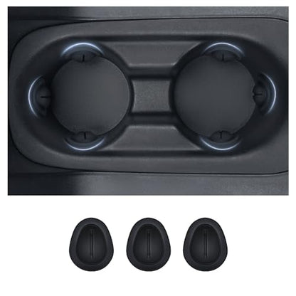 2026 Latest Car Cup Holder Insert/Holder Position Limiter - Anti Shake Silicone Car Coasters Bottle Stabilizers with Self-Adhesive - Car Must Haves Cup Holder Inserts for Car Truck SUV (3PCS) - color: 3PCS