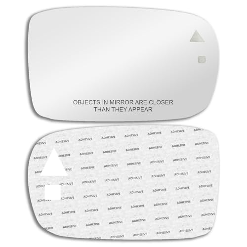 Blind Spot Mirror Glass With Full Size Adhesive for 2011-2023 Chrysler 300 Dodge Charger Passenger Side View Right RH