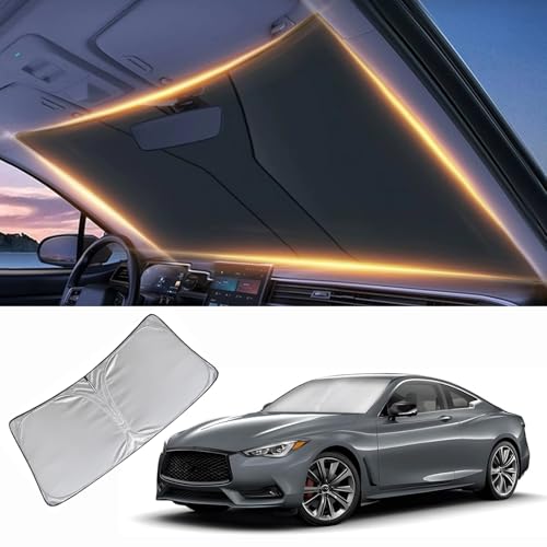 Windshield Sun Shade for Infiniti G25 G35 G37 Q60 EX25 QX50 Front Window Shades Cover for 2010-2025 Infiniti Windshield Sun Visor Protector Car Accessories - size: for Infiniti G25 G35 2010-2025