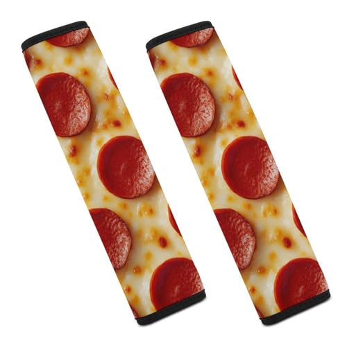 Fashion Auto Seat Belt Car Decor Cushion Strap Helps Protect Your Shoulders Pepperoni Pizza - color: Color851