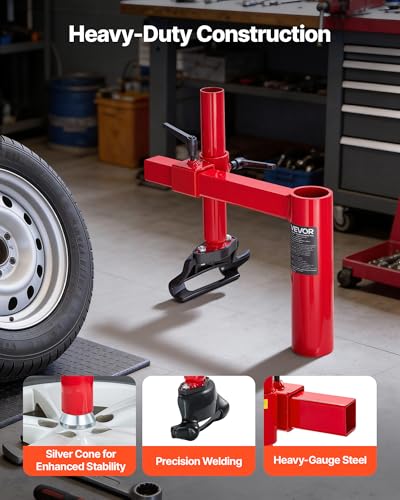 VEVOR Manual Tire Changer Duck Head Kit with Silver Cone, Fit for 16"-21" Wheels, Heavy Duty Manual Tire Changer Duck Head Adapter Kit, Mounting and Demounting Tool for Most Cars, SUVs, Trucks, ATVs - style: Duck Head