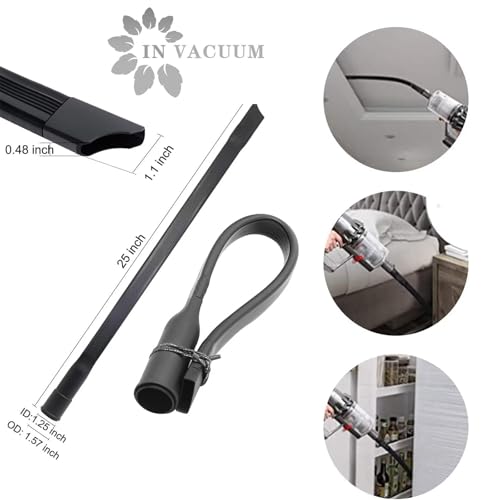 IN VACUUM 15 Pcs Universal Vacuum Attachments & Brushes for Shop Vac Accessories - 2 1/2" to 1 1/4" Hose Adapter for Shop Vac, 1 7/8" to 1" Vacuum Hose Adapter, 1 1/4" Shop Vacuum Cleaner Attachments