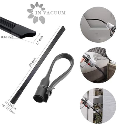 IN VACUUM 15 Pcs Universal Vacuum Attachments & Brushes for Shop Vac Accessories - 2 1/2" to 1 1/4" Hose Adapter for Shop Vac, 1 7/8" to 1" Vacuum Hose Adapter, 1 1/4" Shop Vacuum Cleaner Attachments